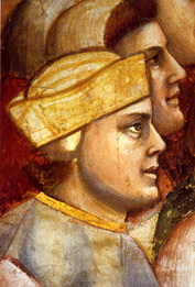 Giotto: autoritratto(?) nella Cappella Scrovegni a Padova