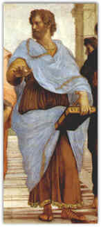 RAFFAELLO, Aristotele, partic. della "Scuola di Atene", 1509-1511 (Citt del Vaticano, Appartamenti Papali)