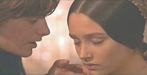 Leonard Whiting e Olivia Hussey nel film "Romeo e Giulietta" di Franco Zeffirelli (1968)