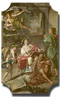 ANTON RAPHAEL MENGS, Allegoria della Storia e del Museo, seconda met secolo XVIII, olio su tela (Bassano, Museo Civico)