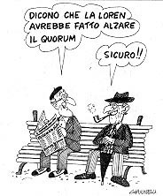 Vignetta di Giannelli sul "Corriere della Sera" del 19 maggio 2000